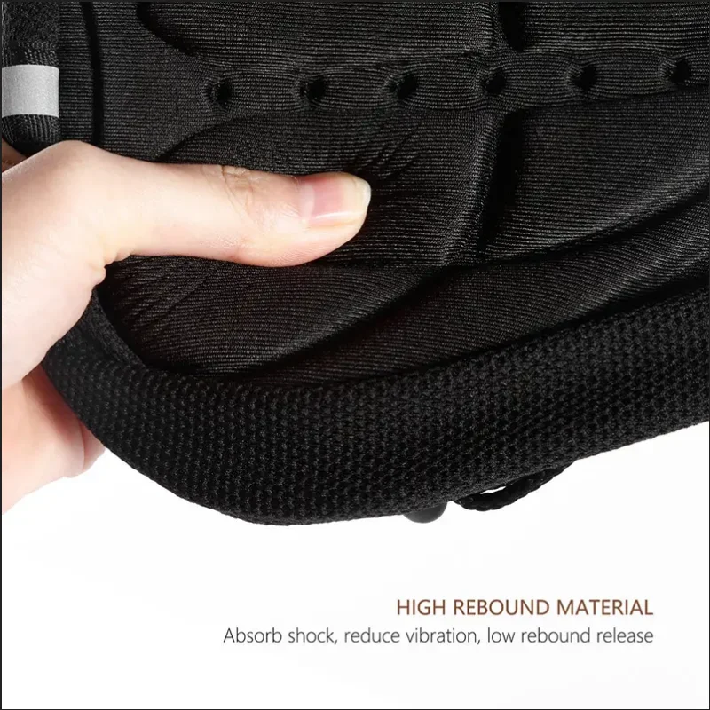 Enhanced Comfort 3D Bicycle Saddle Cover - Thick, Breathable Gel Seat Cushion