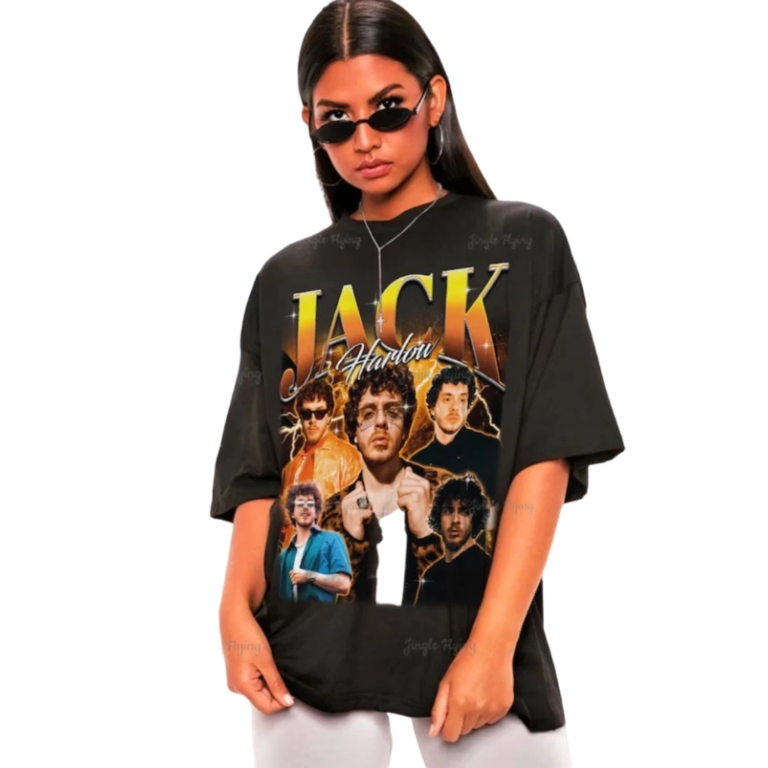 Ретро Джек Harlow рубашка свитшот с круглым вырезом промышленная Детская рубашка 90-х стильная винтажная