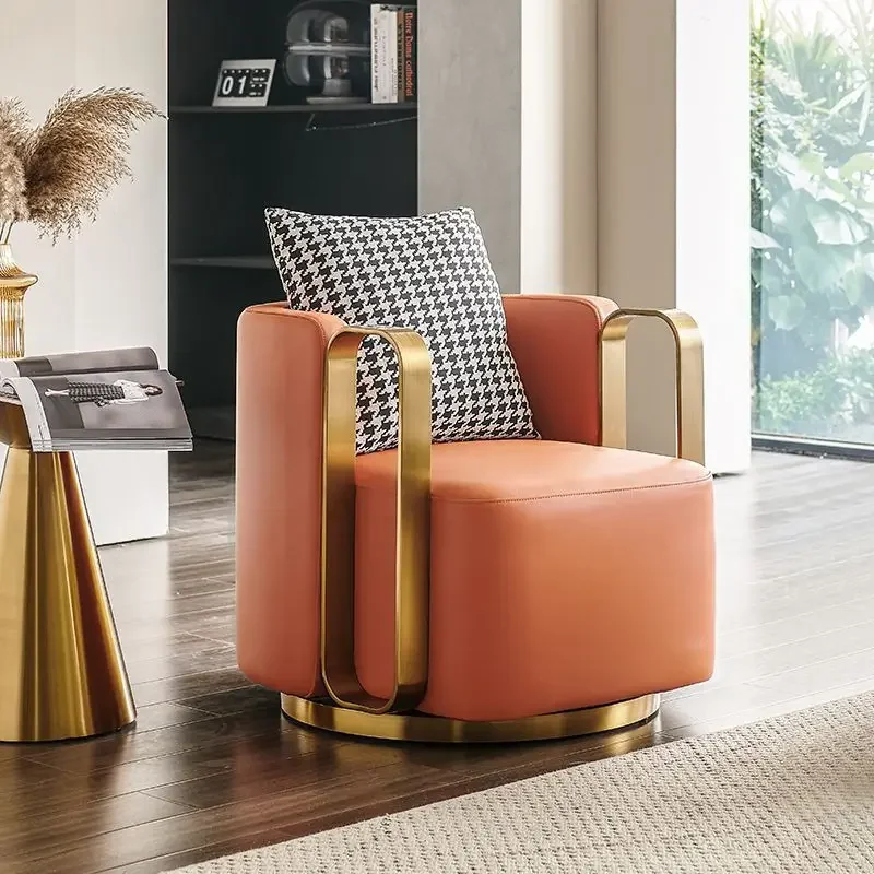 

Скандинавский стул, роскошный вращающийся стул для спальни, балкона, диван для отдыха, стул для квартиры, гостиной, домашняя мебель канапа
