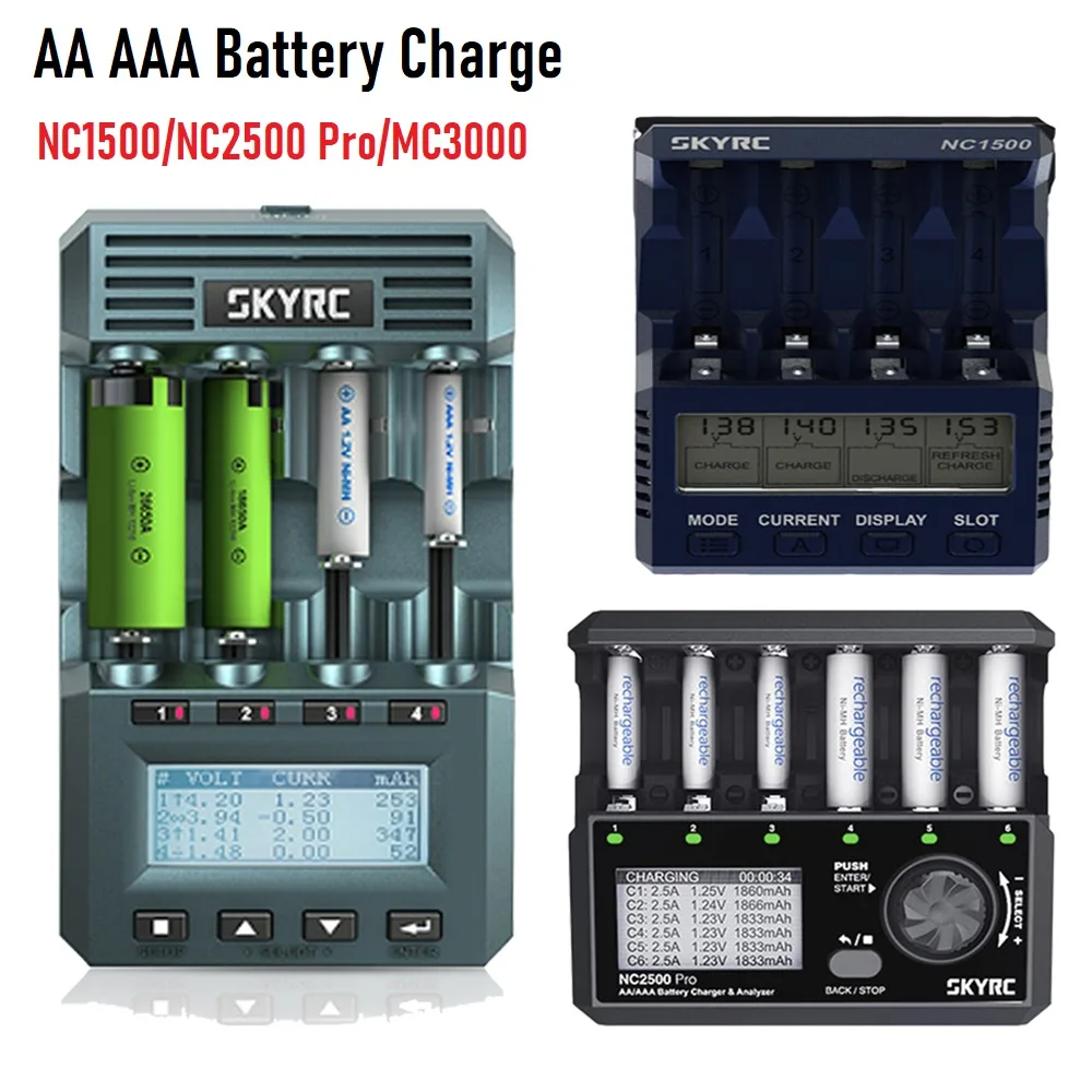 Skyrc-ユニバーサル充電式バッテリー充電器,aa aaa nimh用のmc3000