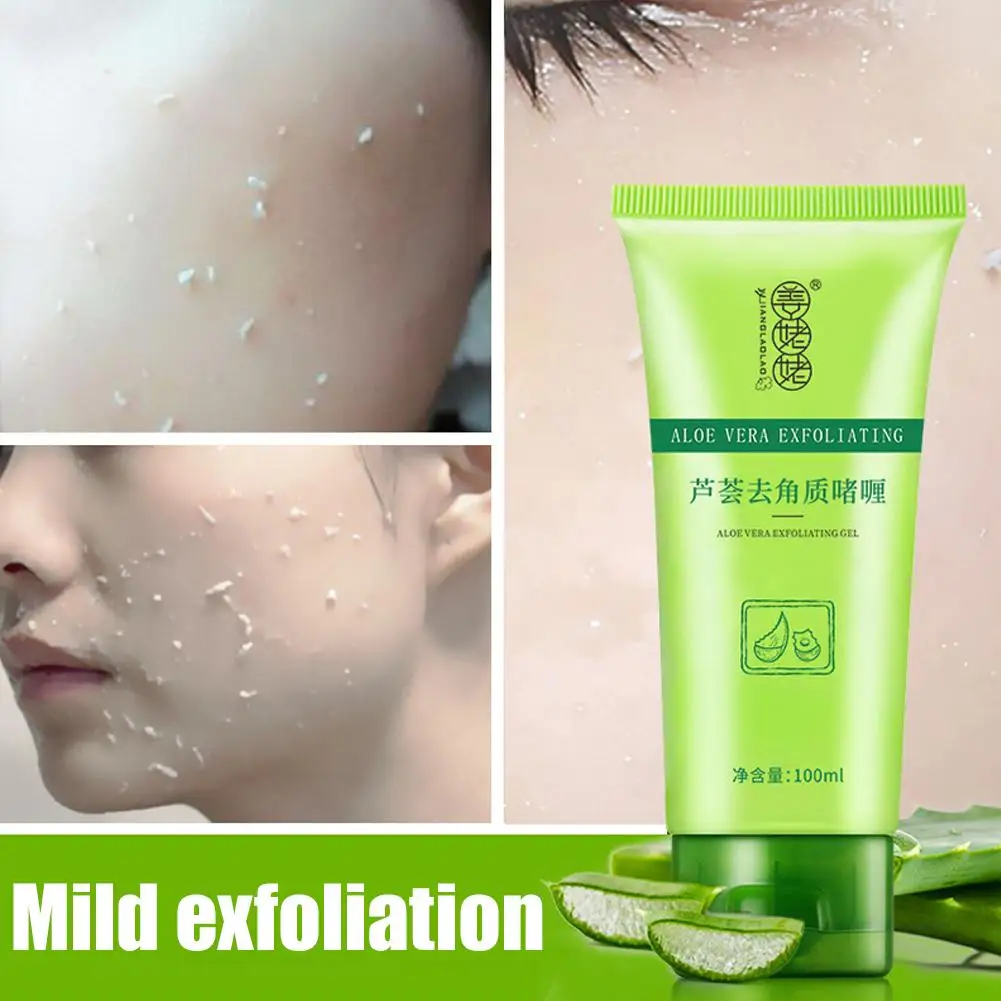 

Aloe Exfoliating Gel Cleanses Aging Skin,removes Dirt Excess Oil,moisturizes And Soften Facial For Skin Care Exfoliate Prod C1B1