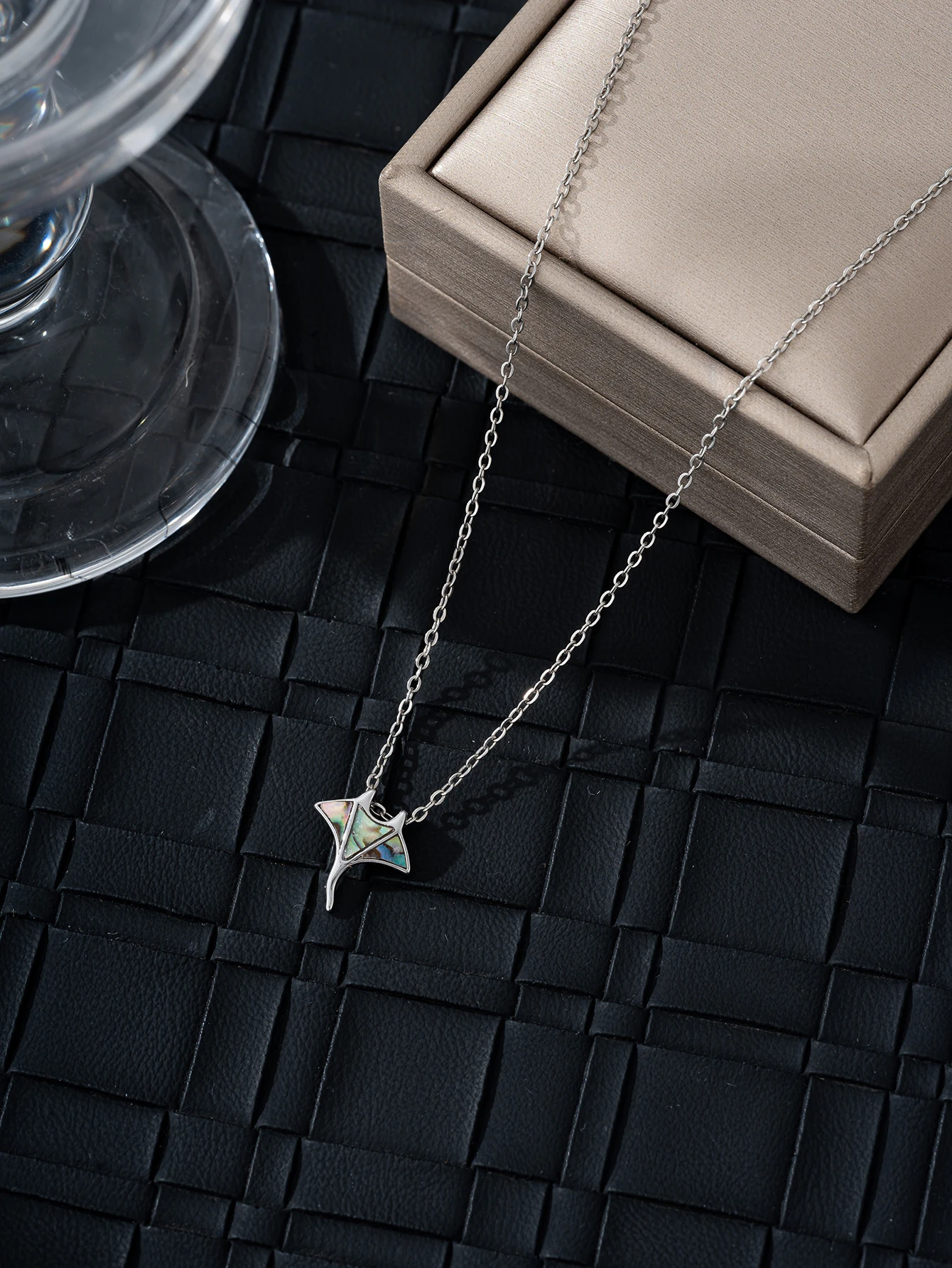 Simple Bat Pendant Womens Necklace
