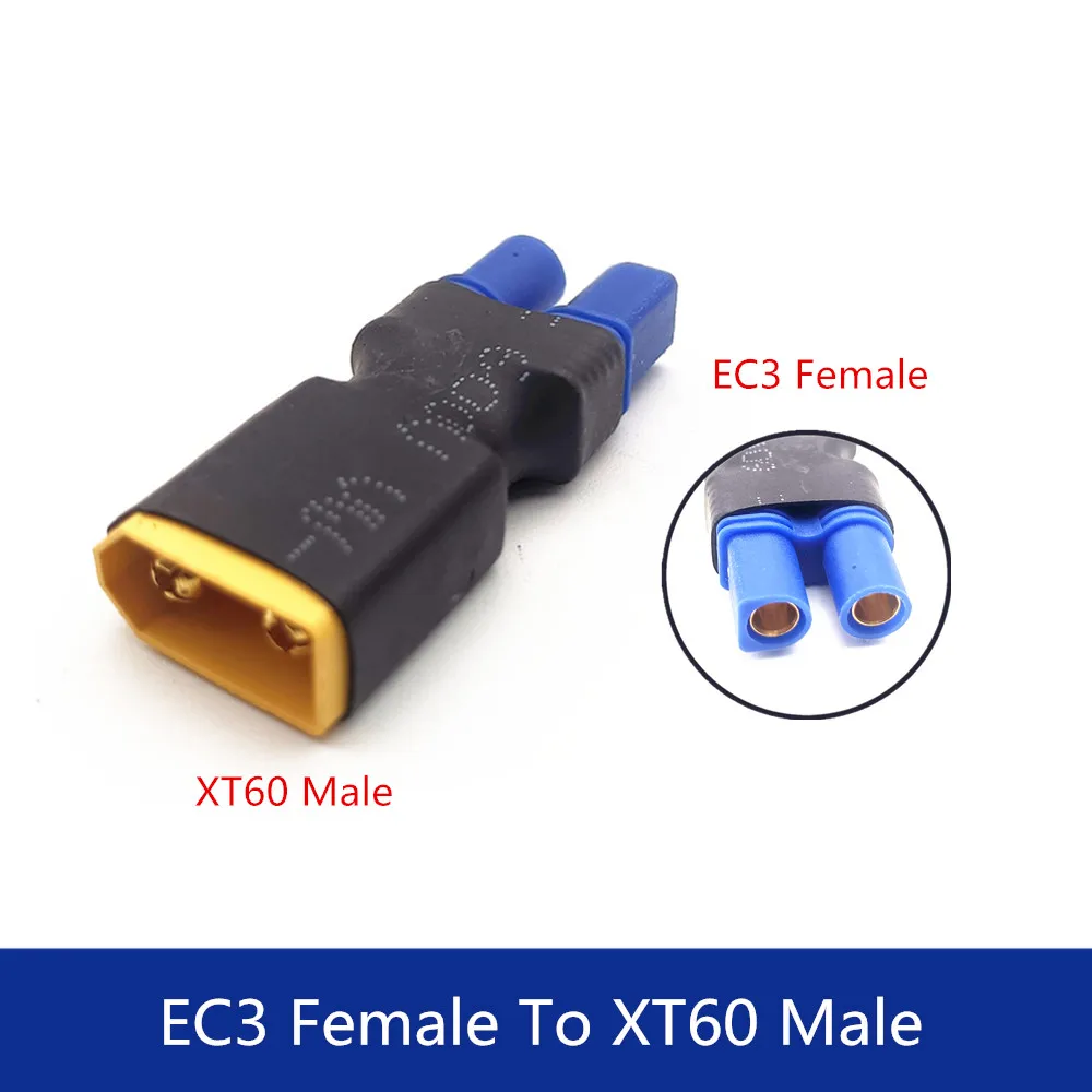 Universal Female to Male Connector Adapter for RC Models - Ideal for Cars, Airplanes, Drones, and Boats