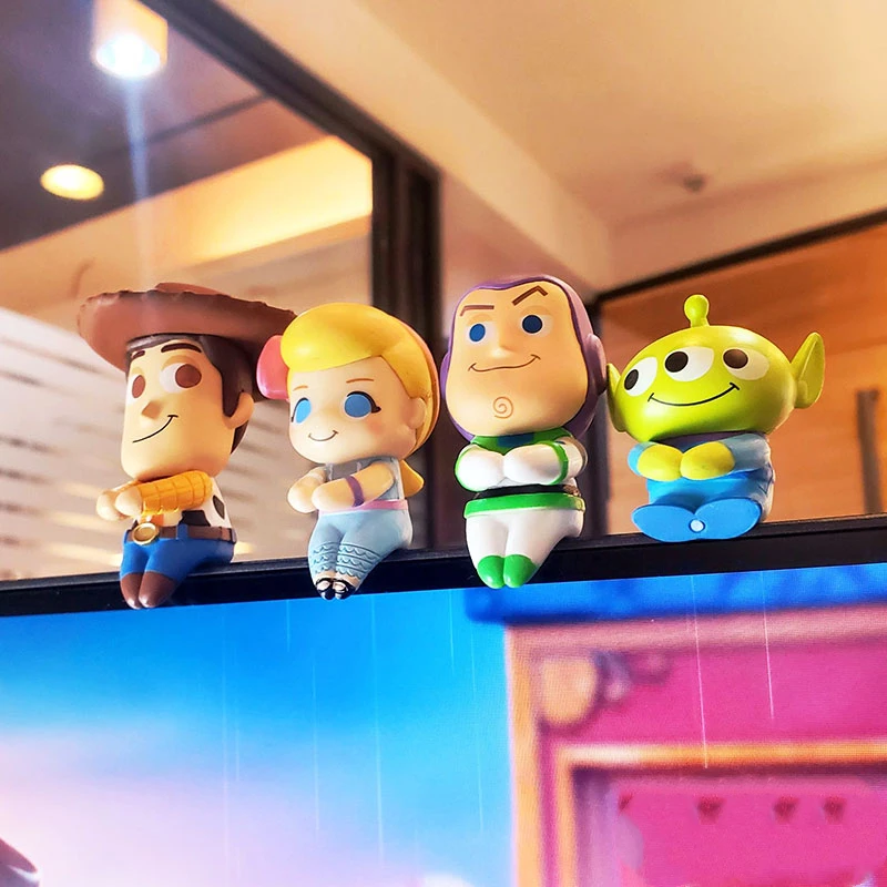 Takara Tomy Genuine Toy Story Gashapon Toys Woody Buzz Lightyear Alien Cartoon Cute Model Decoration Ornament Toys
