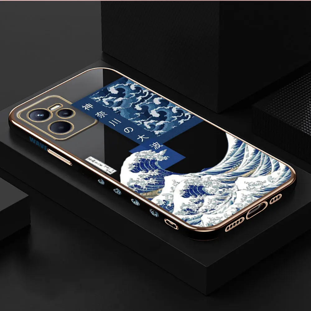 thumbnail image 1 of The Great Wave Off Kanagawa Cover Smooth E-TPU Phone Case REALME GT 2 NEO3 MASTER 7 8 8I 9 9I 10 11 PRO C30 C33 C35 C53 C55 Case, 1 of 5