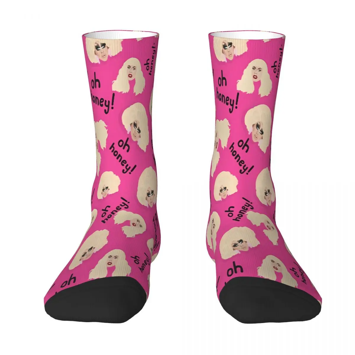 

Trixie Mattel Katya Rupaul's Drag Race RPDR Oh Honey Sock Socks Men Women Polyester Stockings Customizable Hip Hop