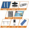 Metal Storage Cabinet with Digital Lock  Garage Storage Cabinet  Pegboard  71" Lockable Tool Cabinet  Locking Cabinets Dark Blue 6