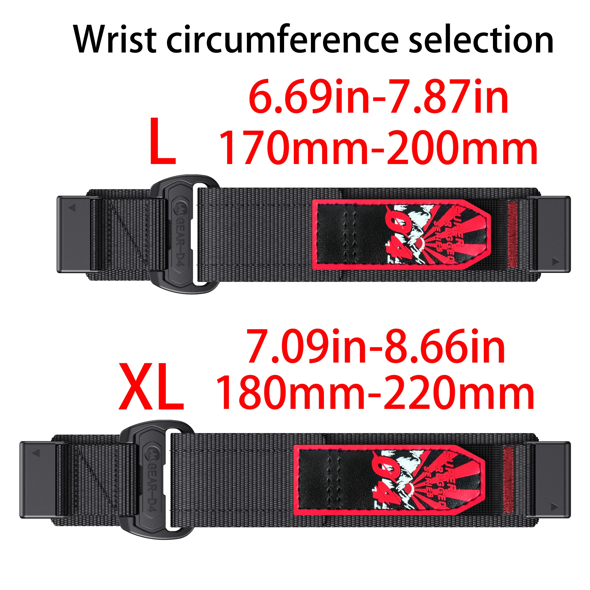 Enhanced QuickFit 26mm Nylon Strap - Durable, Comfortable, and Adjustable Wristband