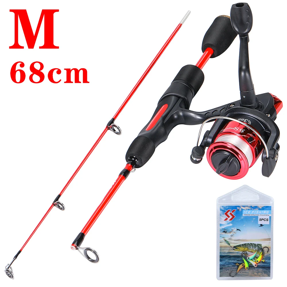 Sougayilang Ice Fishing Rod and Reel Combo Ultralight Winter Shrimp Ice  Fishing Rod Spinning Fishing Reel for Ice Winter Fishing - AliExpress