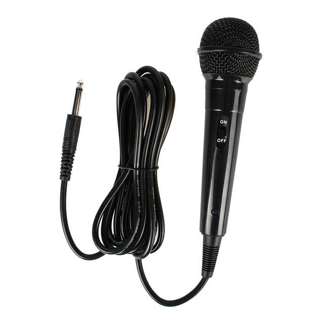Jack Wired Dynamic Microphone Professional Handheld Noise Suppression Karaoke Computer Speaker Conference -