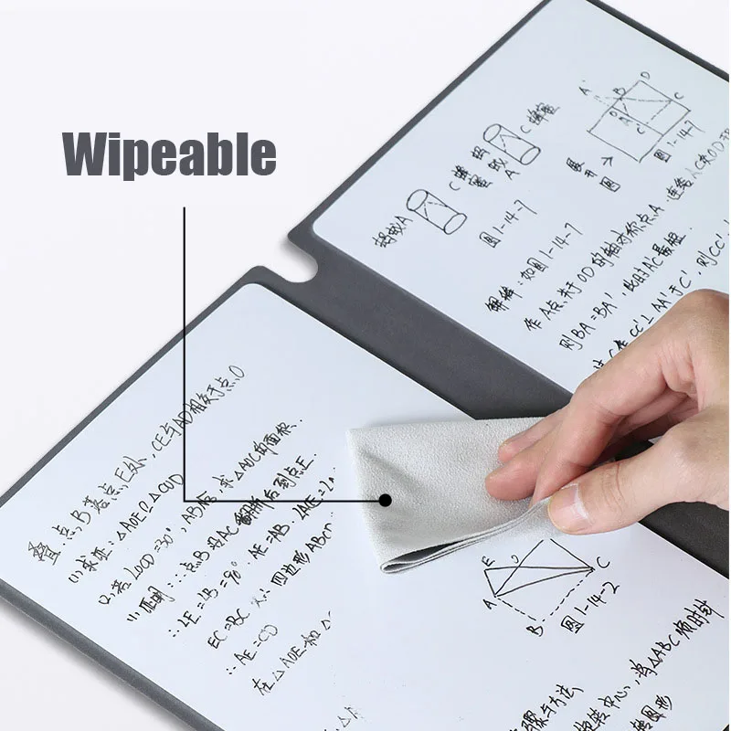 Carnet de notes à effaçable à sec avec marqueurs à base d'eau, petit tableau  blanc Non magnétique pour la maison, le bureau, l'école, l'apprentissage et  la planification - AliExpress