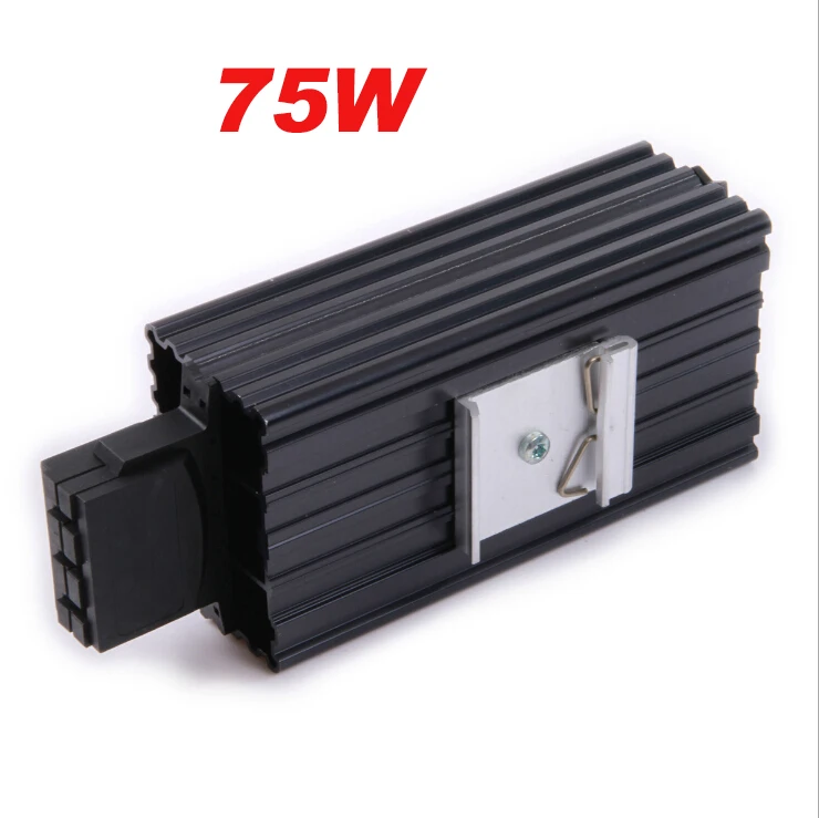 Industrial Cabinet Heater, 35mm Din Rail Type - PTC Semiconductor Fan Heater, 15W to 100W Options