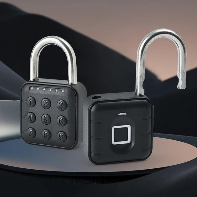 Fingerprint Lock Keyless with Tuya APP Fingerprint Padlock Waterproof Battery-powered for Cabinet Backpack Offices Bicycles 4