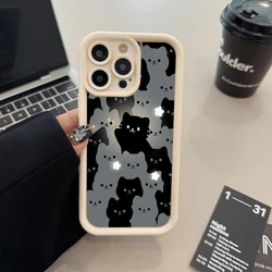 Adorable Cartoon Cat Silicone Phone Case Cover for Galaxy S23+ (5)
