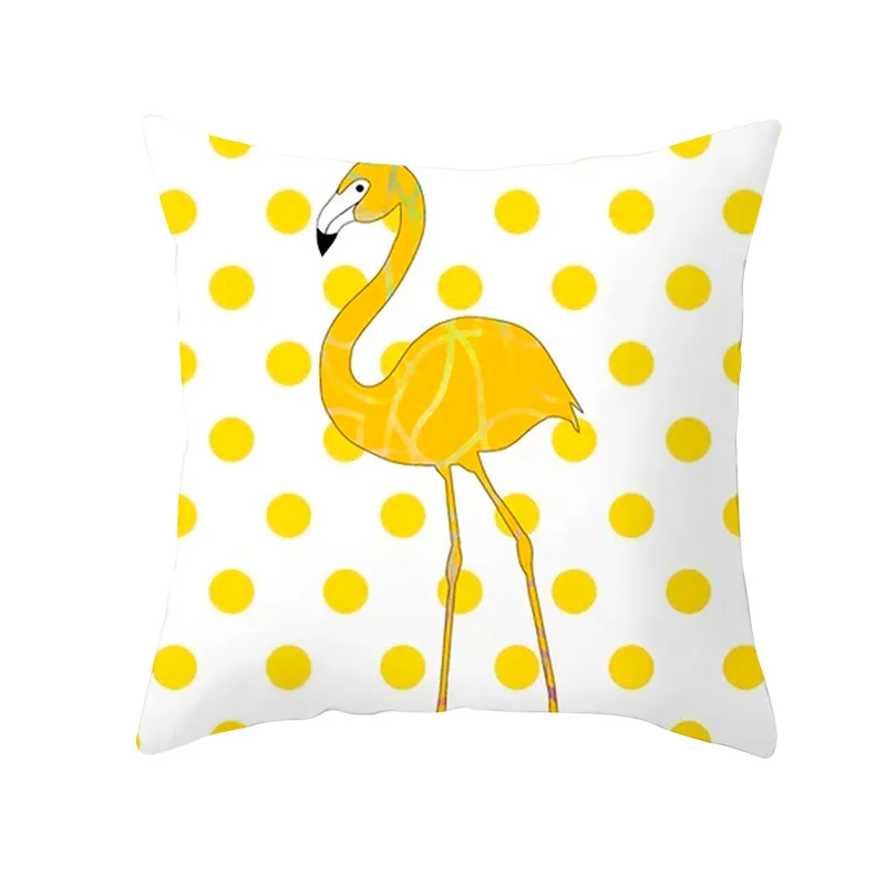 Yellow Black Geometric Pattern Square Cushion Cover Geometry Pillow Case Polyester Throw Pillows Cover For Home Decor 45x45cm 
