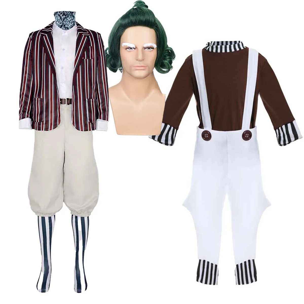 

Хэллоуин шоколадная фабрика Делюкс Oompa Loompa костюм для мужчин