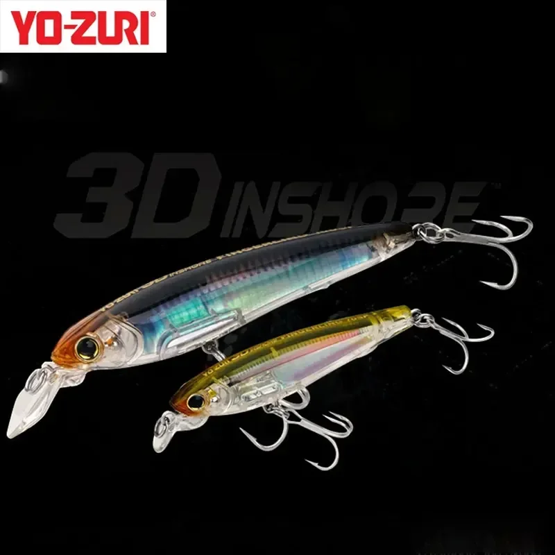 Japan YO-ZURI Minnow 3D Prism Refraction R1409 Bass Cocked Mouth Shallow Water Lure Hard Bait Lure fishing lure