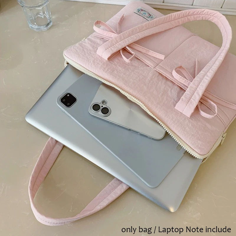 Chic Women's Laptop Sleeve Bag with Bowknot Design