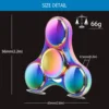 Stainless Steel Fidget Spinner 3 Minutes More - High Speed Precision Metal Hand Spinner for EDC, ADHD, Anxiety 6