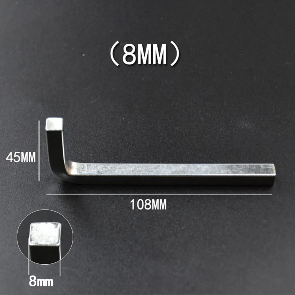 3–10 mm L-förmiger Vierkantkopfschlüssel, Vierkantschlüssel, 4-Punkt-Schraubenschlüssel aus Chrom-Vanadium-Stahl, Schraubendreher zum Festziehen der quadratischen Schrauben – Detail 8
