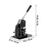 Badge Maker Machine 25 + 58MM/32 + 58MM DIY Button Pin 500Pcs Free Parts Press Kit Circle Manufacture Button Making Tool SucceBuy badge maker button maker machine