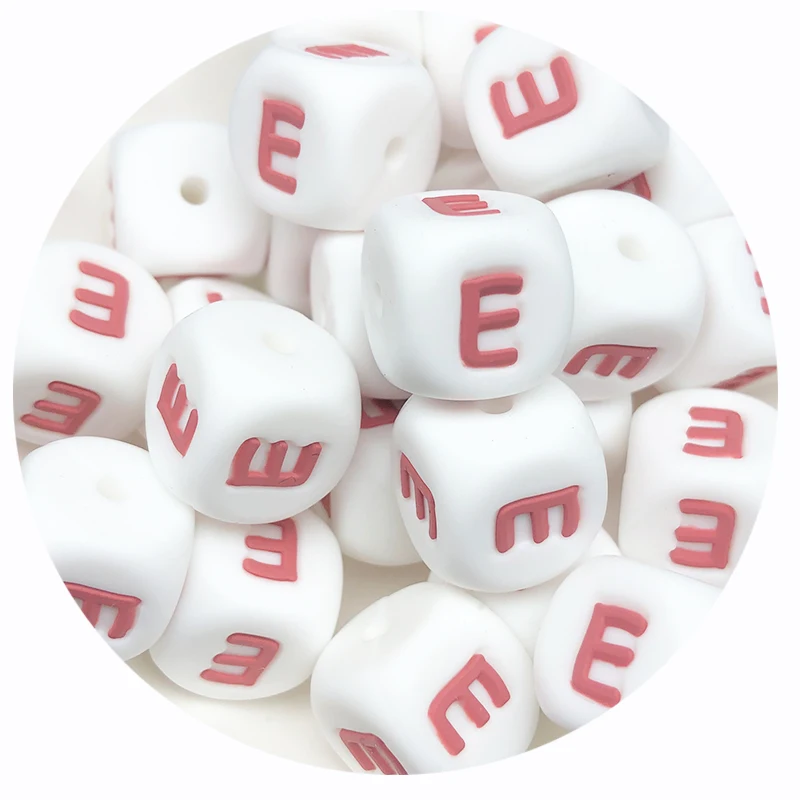 10 Stücke Neue 12mm Baby Silikon Buchstaben Perlen Schnuller Buchstaben Alphabet Perlen Kauen Zahnen Beißringe Pflege Dusche Geschenke BPA freies – Detail 8