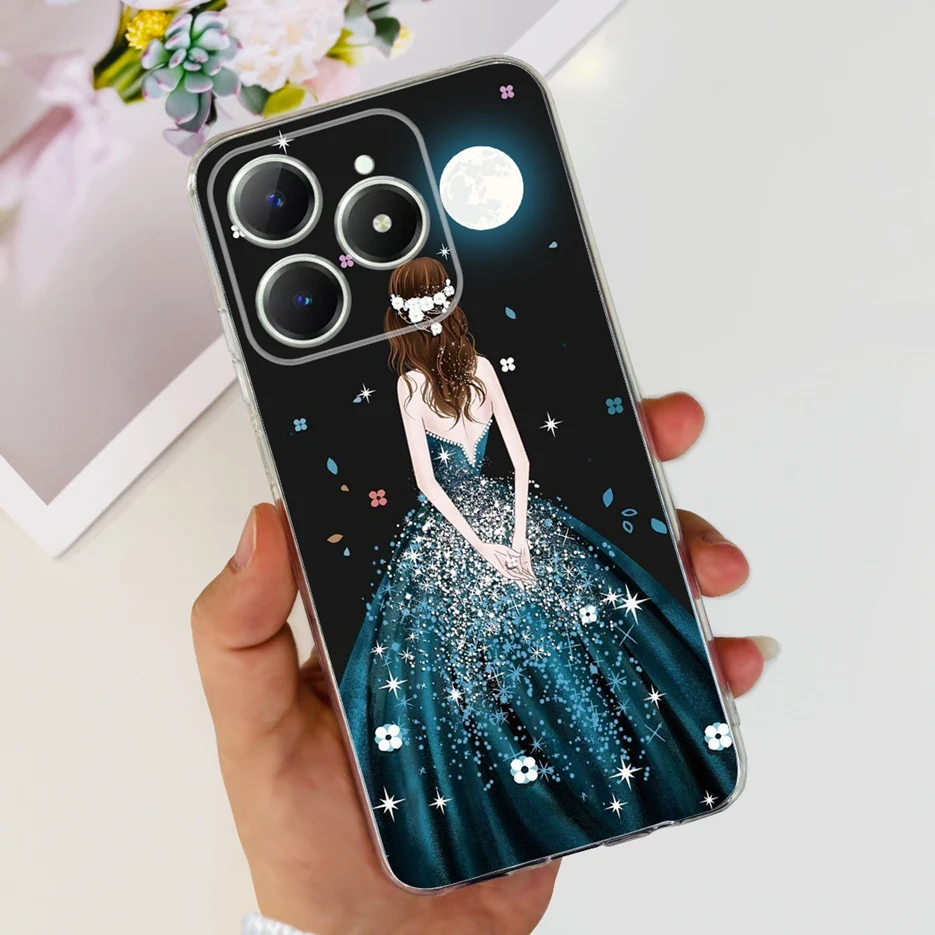 Cute Cat Cartoon Painted Soft Silicone Phone Case Cover