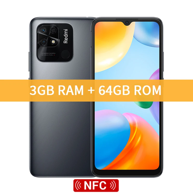 Xiaomi-smartphone Redmi 10C 10 C versión Global, 4GB, 64GB/128GB,  Snapdragon 680, pantalla Dot Drop de 6,71 pulgadas, cámara trasera de 50MP,  5000mAh - AliExpress