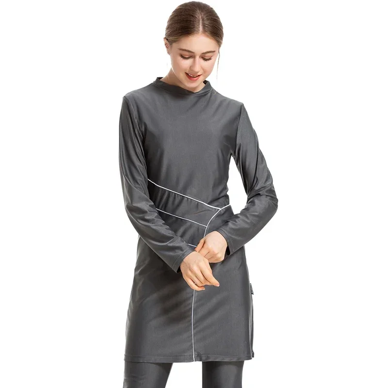 겸손함과 편안함의 조화: 여성용 부르키니 수영복 세트