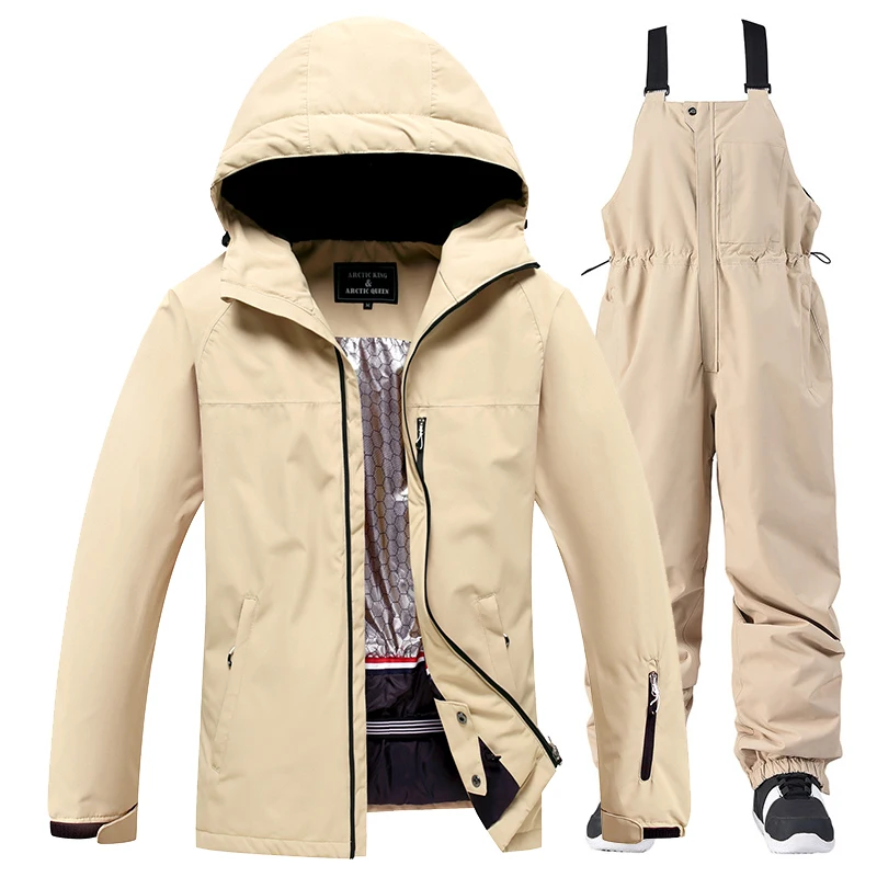 Men and Women Winter Ski Clothes, Snowboarding Suit Sets, Snow Skiing Clothing, Ski Jackets and Pants, Snow Ski Bibs Pants 3