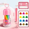 12/24/36/48Colors Plastic Plastic Crayon 12/24/36/48Colors Not Dirty Hands Colored Crayon Washable Erasable Wax Pencil Students 5