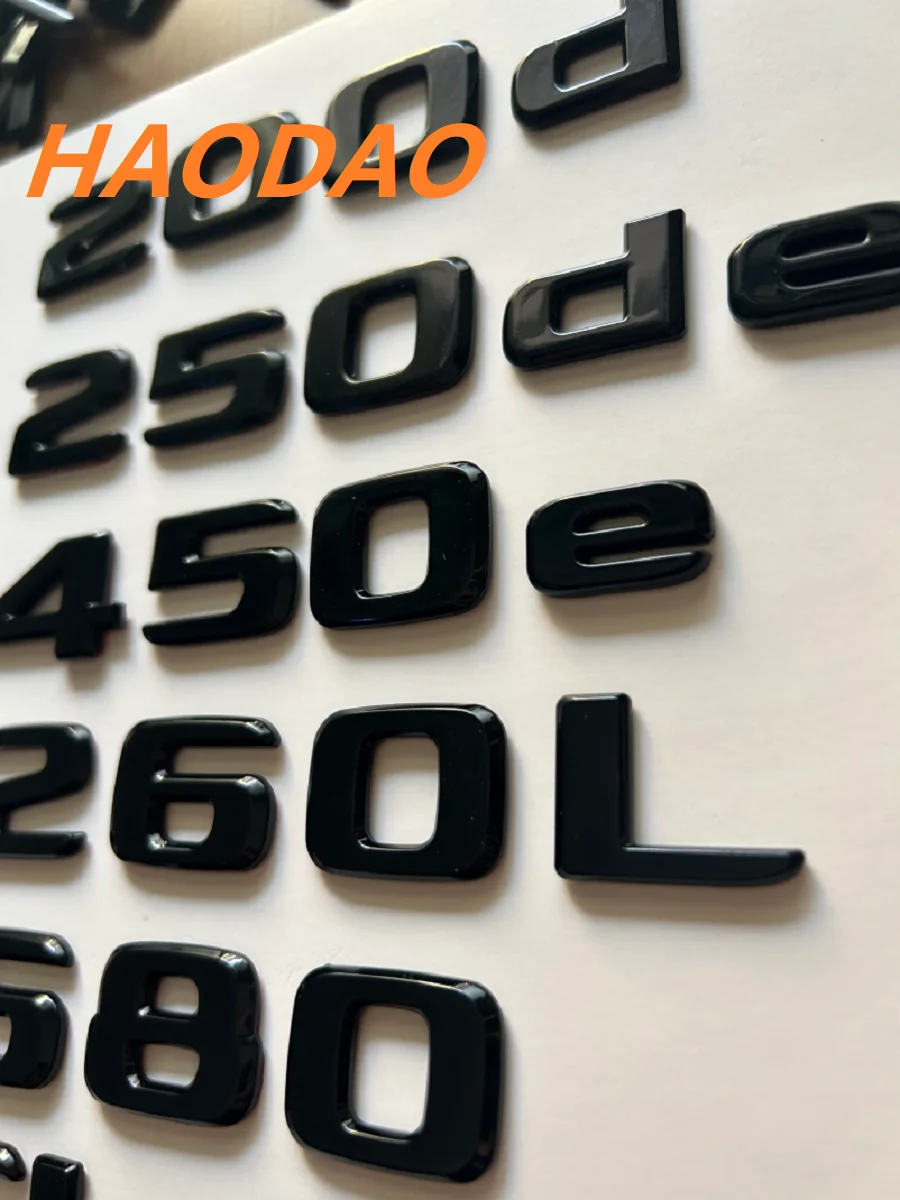 메르세데스 벤츠 V 클래스 W447 W448 V200 V220 V250 V260 V220d V250d V220L V250L V260L 트렁크 엠블럼 용 글로스 블랙