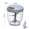 500/900ML Garlic Chopper Manual Rotate Vegetable Cutter Chopper Slicer Fruit Garlic Crusher Kitchen Gadget Blenders Meat Grinder 6