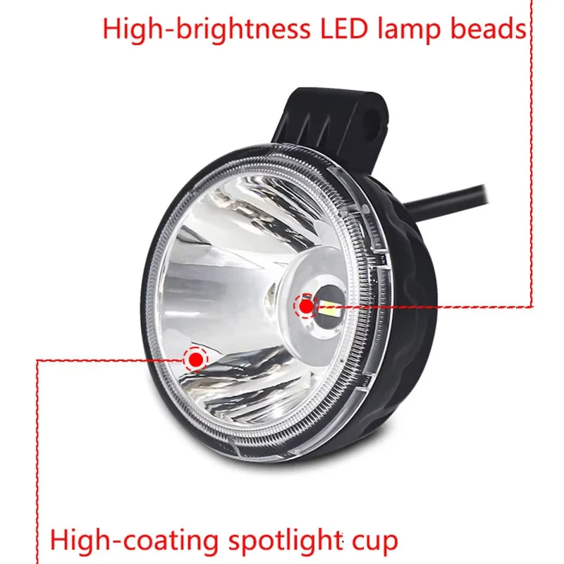 Compact 3-Inch LED Spotlight - 18W High-Intensity Work Light