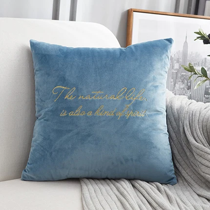 Hengyuanxiang Nordic living room sofa plush pillow cushion car back bedside pillow 45 cover without core