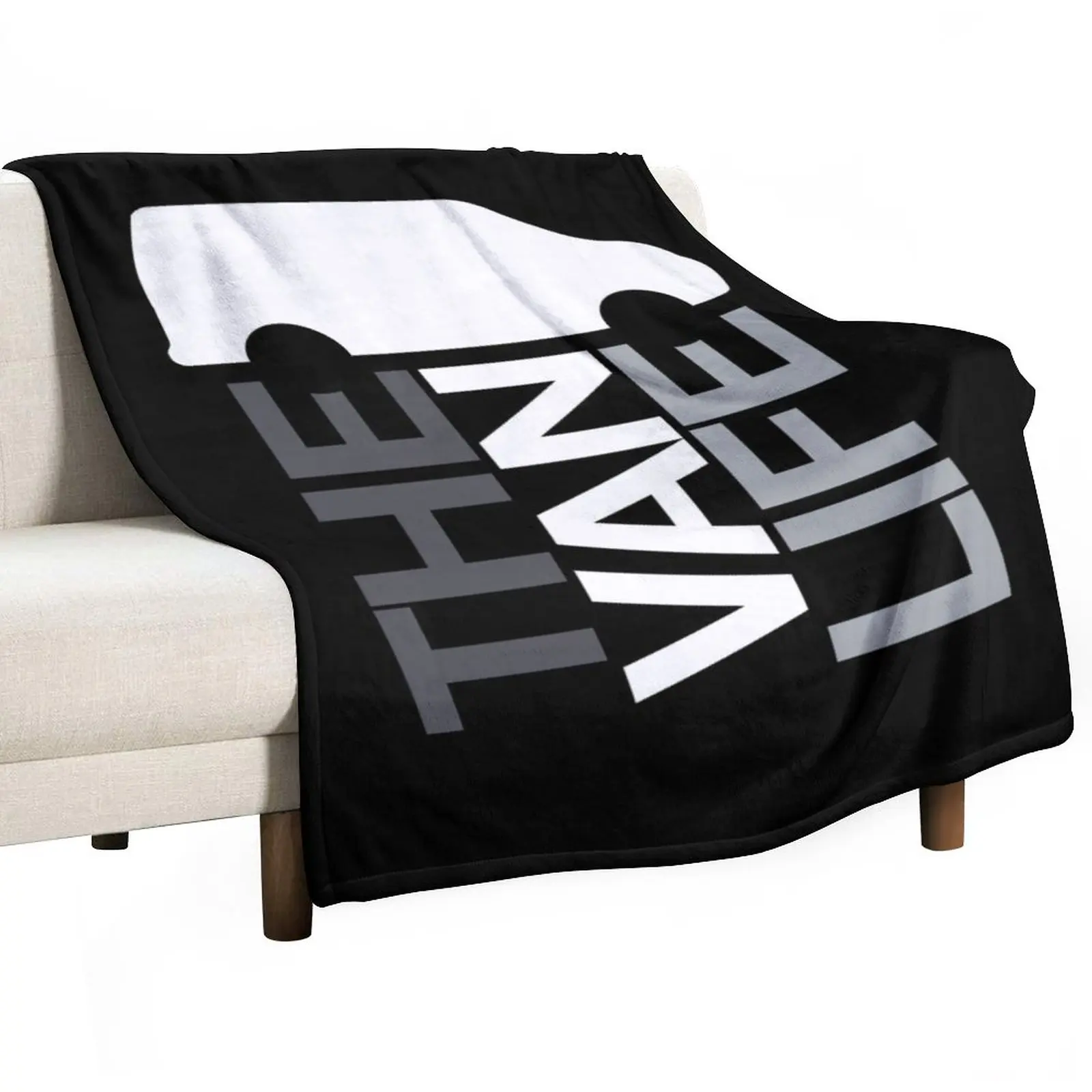

The Van Life Logo : greyscale Throw Blanket Luxury Thicken Cute Plaid Blankets