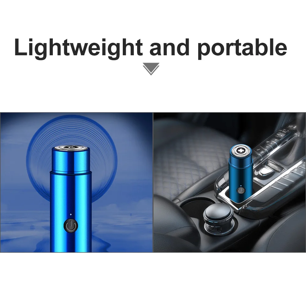 

Electric Pocket Rechargeable Portable Travel Shaver Small Beard Trimmer Travel Mens Razors ( )