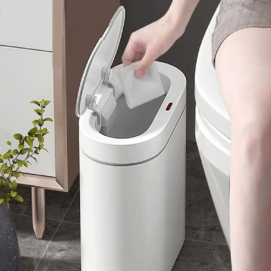 7L Smart Induction Trash Can Automatic Intelligent Sensor Dustbin Electric Touch Trash Bin for Kitchen Bathroom Bedroom Trash 3
