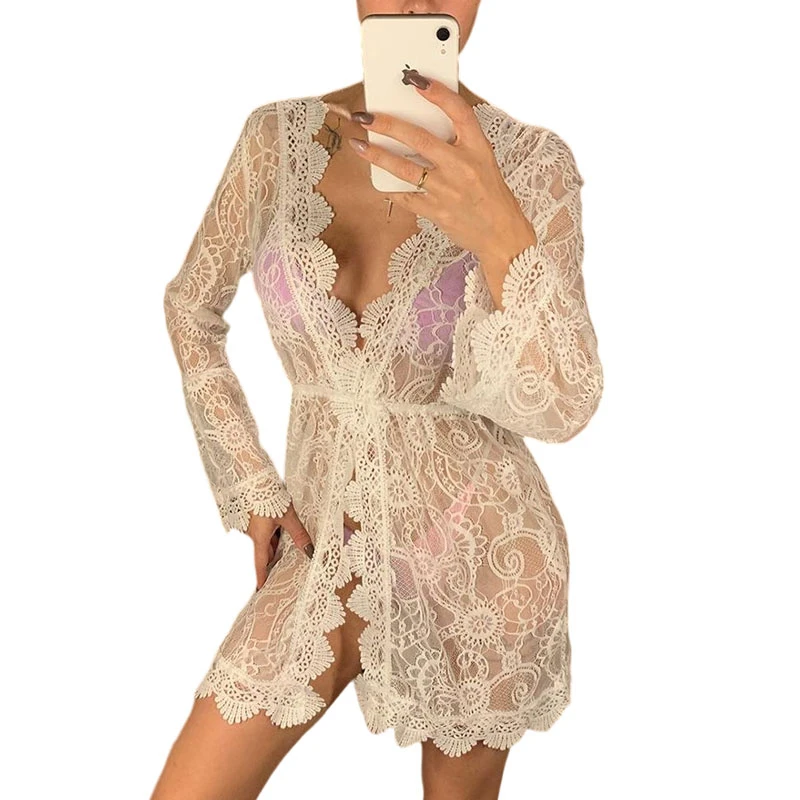 Beach Outing Hollow Sexy Woman Clothes Women's Beach Outlet 2022 Bikini Swimsuit Beach Cover Up Women's Suit Dress Free Shipping 3 piece swimsuit with cover up