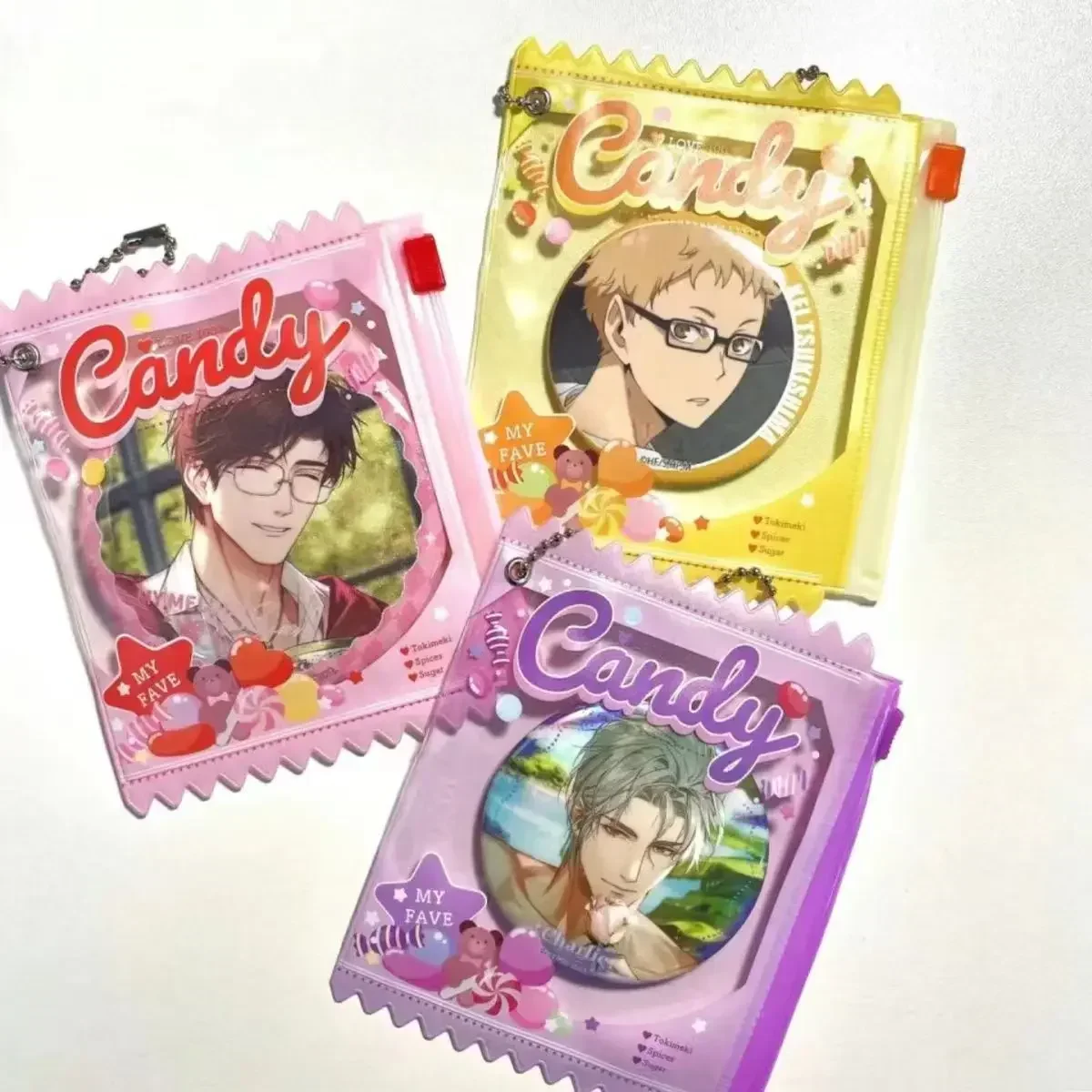Cartoon Candy Bag Badge Protector Case for 58mm and 75mm Anime Badges Decoration Bag Accessories Case 2