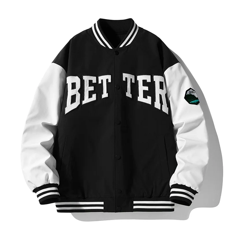 jackets Una Reta Men Jacket 2022 New Men Clothing Streetwear Single-breasted Baseball Jacket Oversized Hip Hop Letter Embroidery Coats jackets