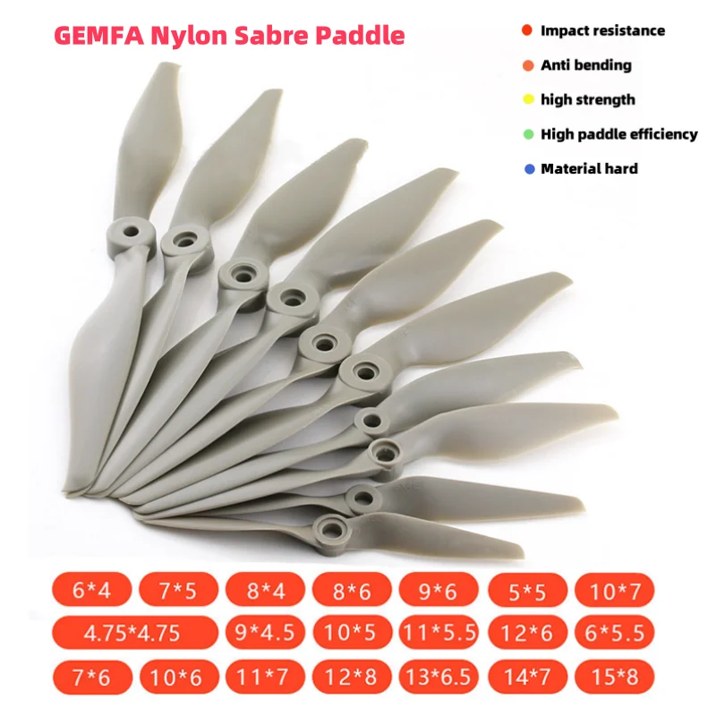 2 stücke Gemfan Apc Nylon Propeller 5x5/6x4/7x5/8x4/8x6/9x6/10x5/10x7/11x5,5/12x6/13x6,5/14x7/16x8/17x10 Requisiten Für RC Modell Flugzeug