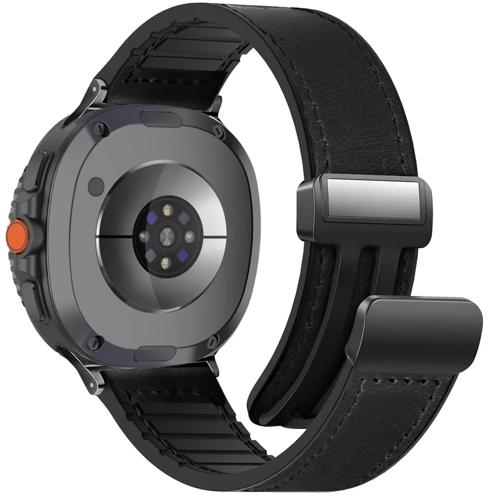 Premium Leather Magnetic Watch Strap - Classic Bracelet Design