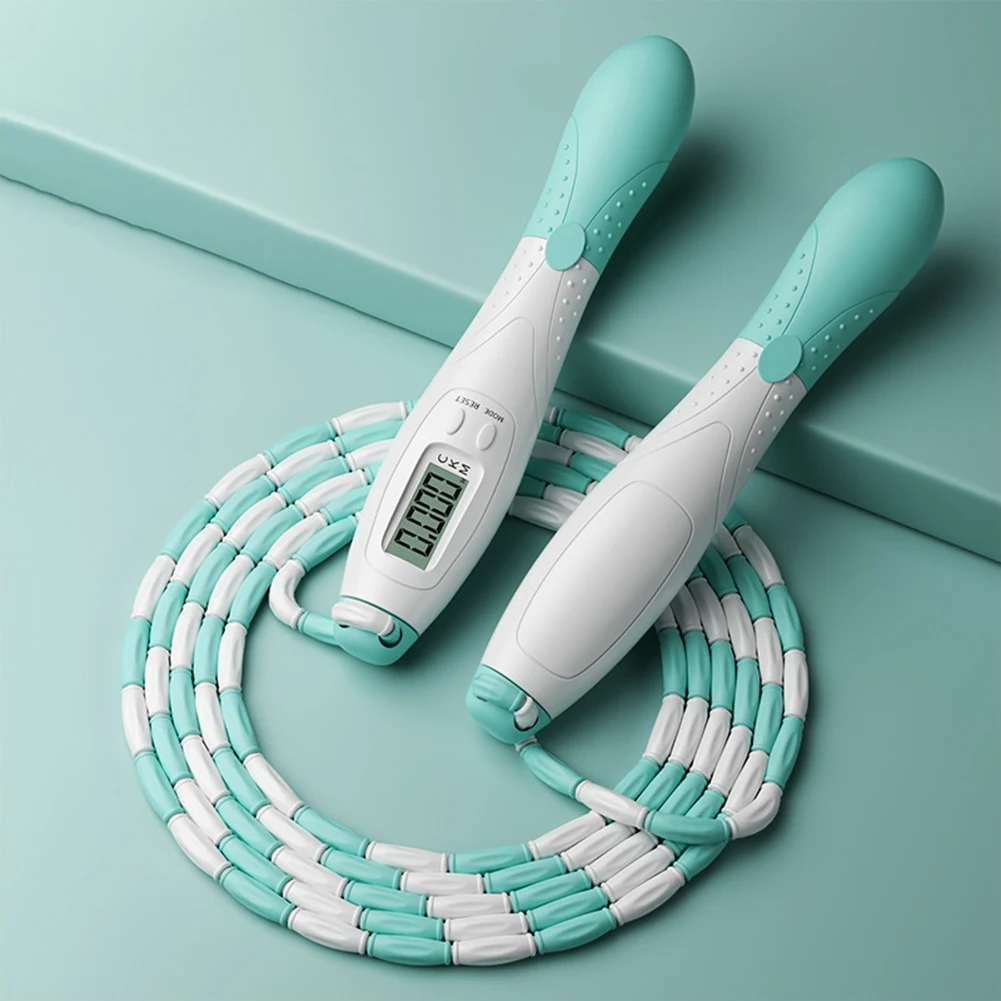 Скакалка для підрахунку 2,8 м. Дорослі. Регульована скакалка. Скакалка з лічильником. Домашні вправи. Тренажерний зал. Фітнес-обладнання.