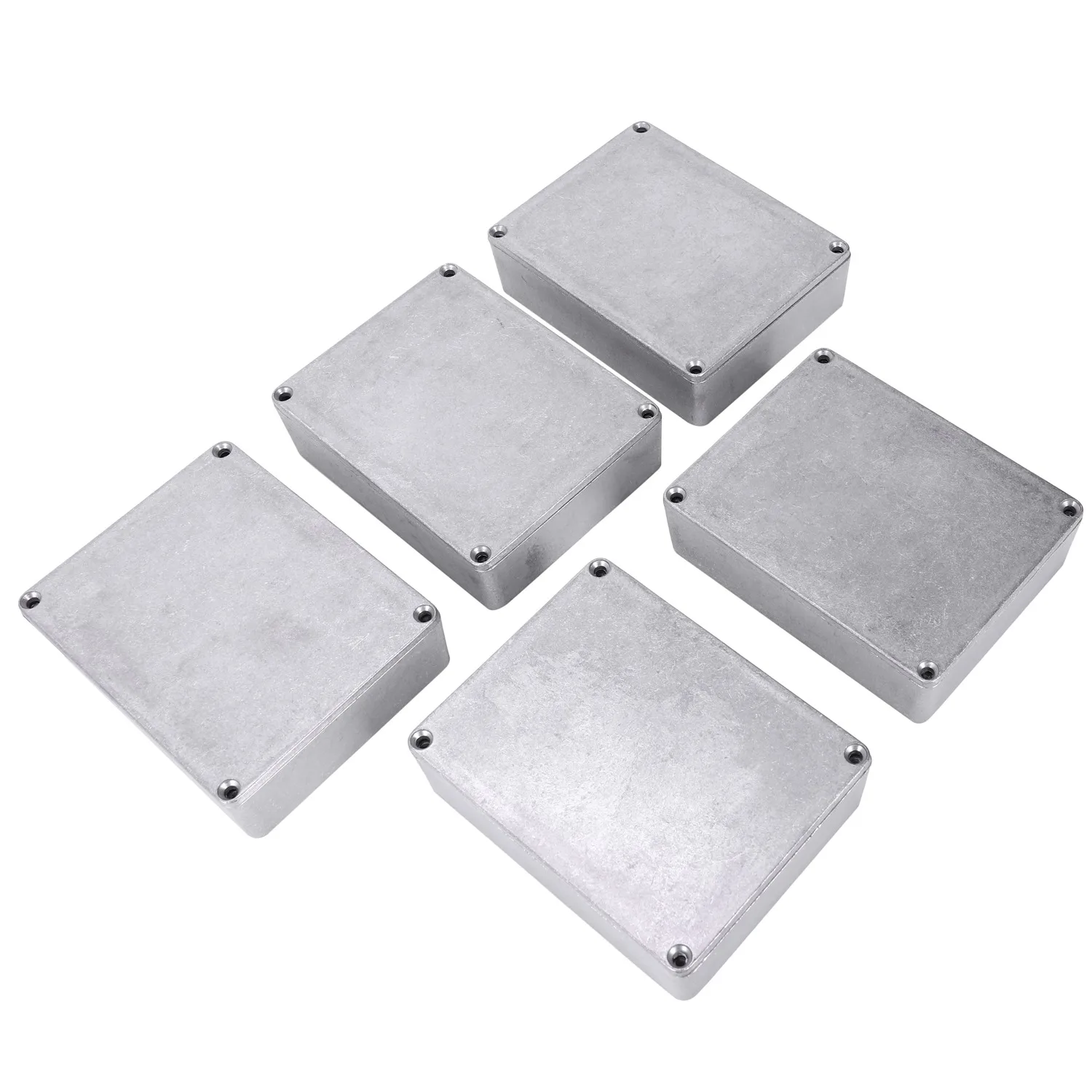 

5 Pcs Guitar Effects Pedal Aluminum Stomp Box Enclosure for DIY Guitar Pedal Kit 1590BB