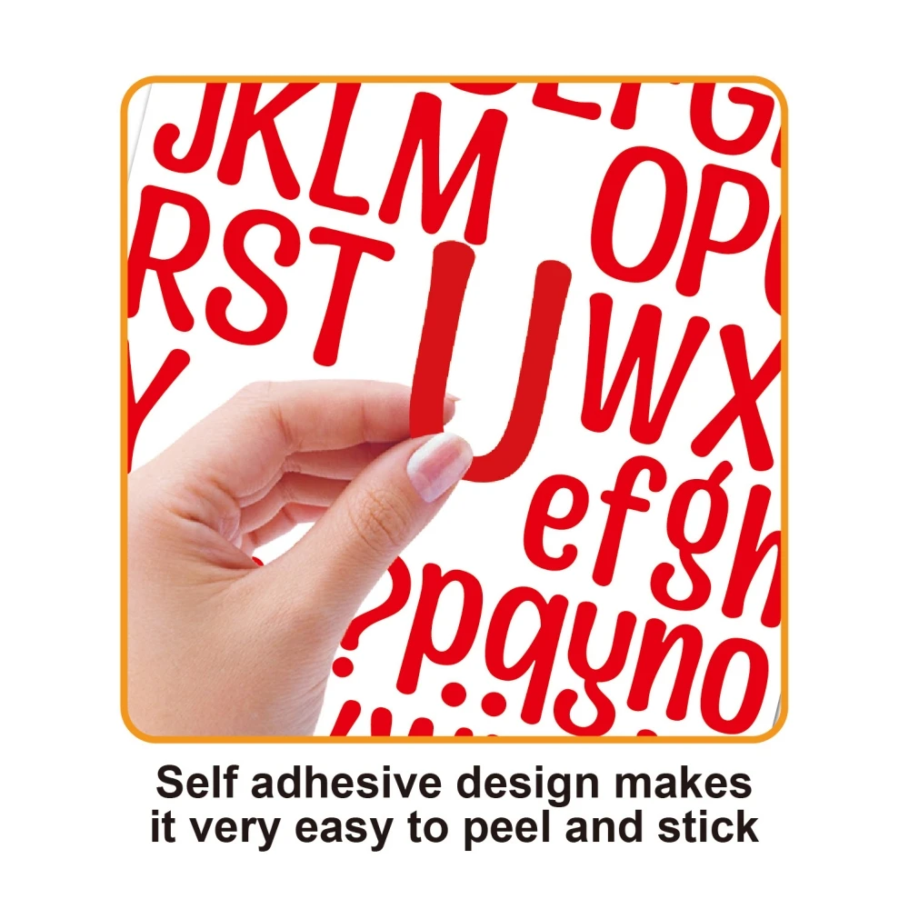 5Pcs/set Waterproof Colorful Stickers Creative DIY PVC Letter Number Sticker For Mailbox Address Number Cards Cups number stickers letter stickers