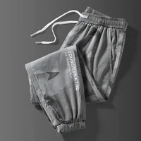 Spring Autumn Wear Resistant Workwear Loose Fit Camouflage Trousers for Men Harlan Sle Elastic Waist Cargo Pants