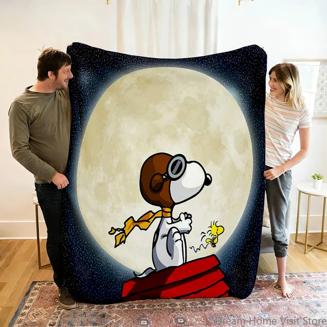 Manta de Anime Suave y Cálida de Snoopy