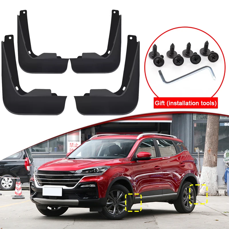 

Car Styling Fit For KAIYI X3 2023 2024 ABS Car Mud Flaps Splash Guard Mudguards MudFlaps Front Rear Fender Auto Accessories