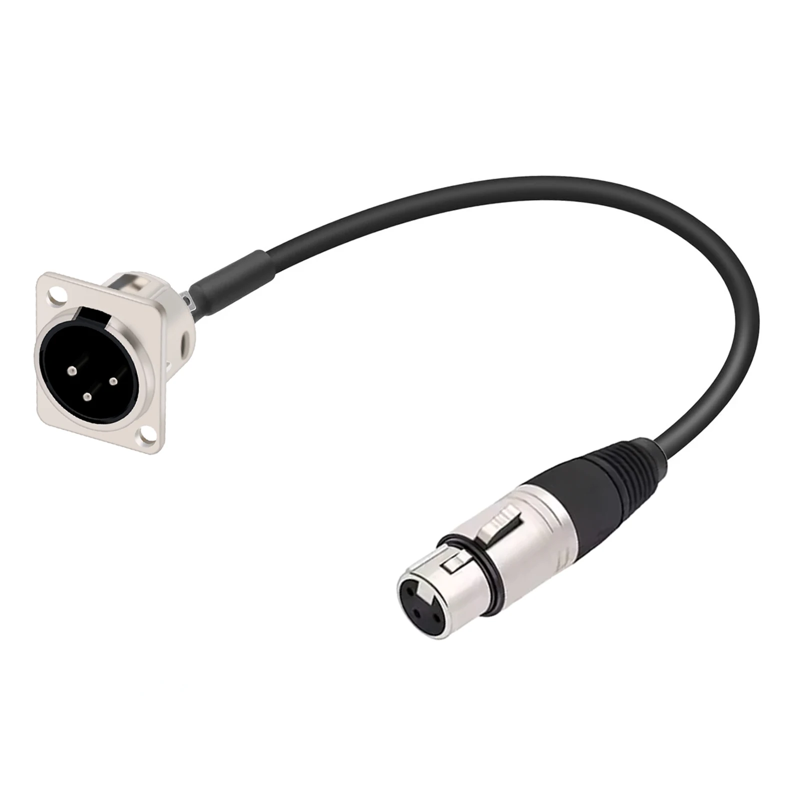 10 stuks XLR-connector 3-pins paneelmontage chassisaansluiting